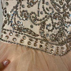 Blush pink quinceañera dress. Purchased at boutique. Worn once. $100